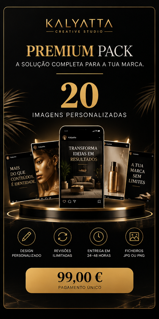 Kalyatta Premium — 20 Imagens Personalizadas