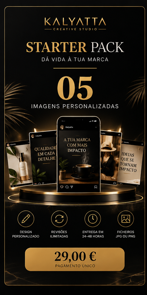 Kalyatta Starter — 5 Imagens Personalizadas